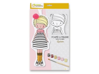 Kreativní sada Avenue Mandarine Doll to Paint - Laureen