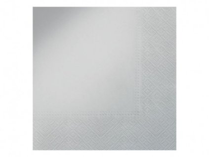Ubrousek P 33x33 jednobarevné STŘÍBRNÉ