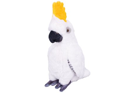 Kakadu žlutolící plyšový - 37 cm