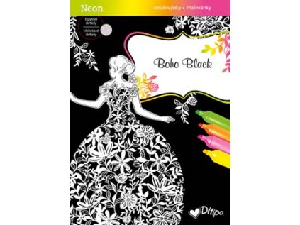 Třpytivé omalovánky - Boho Black