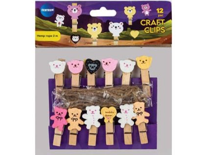 Dekorační kolíčky - Medvídci