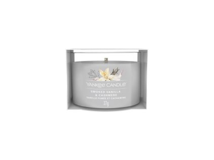 YANKEE CANDLE SVÍČKA PLNĚNÁ VE SKLE - SMOKED VANILLA & CASHMERE