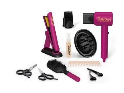 Kosmetický set s fénem a žehličkou
