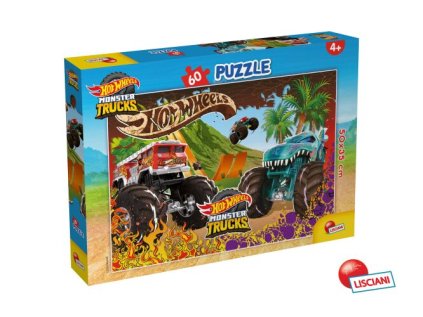 HOT WHEELS Puzzle 50x35cm - 60 dílků