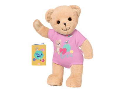 Medvídek BABY born, růžové oblečení