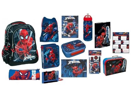 Školní set sada Spiderman 13 ks ŠKOLNÍ BATOH aktovka 02