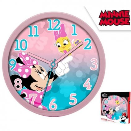 detske nastenne hodiny minnie mouse mn3075