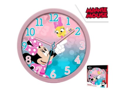 detske nastenne hodiny minnie mouse mn3075