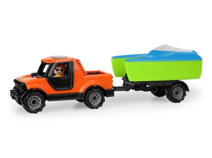 Truckies Pickup s vozíkem a loďkou
