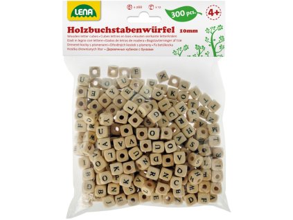 Dřevěné písmenka, abeceda 300 ks