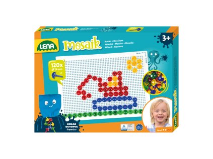 Mozaika velká,120ks,15mm krystal