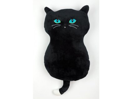 KOČKA VELKÉ OČI černá 53 cm