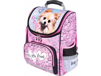 Školní batoh aktovka My Little Friend PINK DOG ČIVAVA