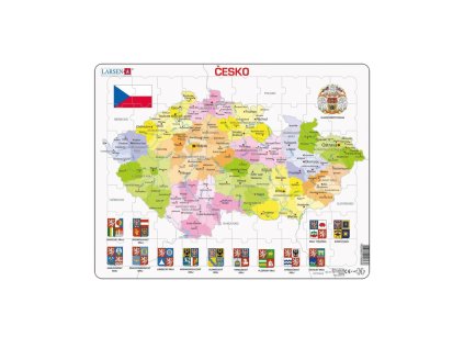 ČESKÁ REPUBLIKA KRAJE 70 d. EDU Puzzle