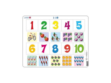 ČÍSLA 1-10 10 d. EDU Puzzle