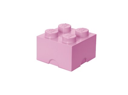LEGO úložný box 4 - světle růžová