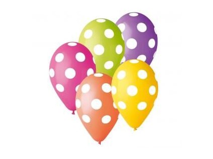 GD balónek 12" 25ks puntíky