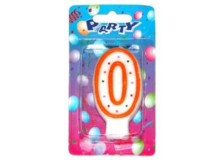 W-Svíčky dortové čísla 885033 "0"