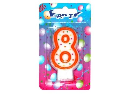 W-Svíčky dortové čísla 885041 "8"