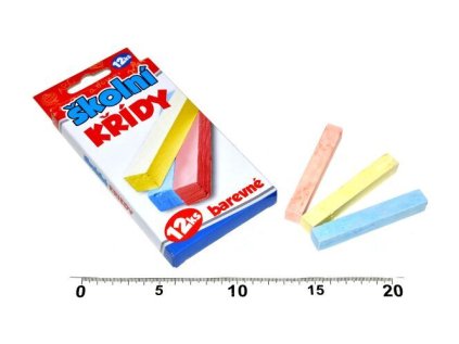 W-Křídy školní barevné 12ks 881611