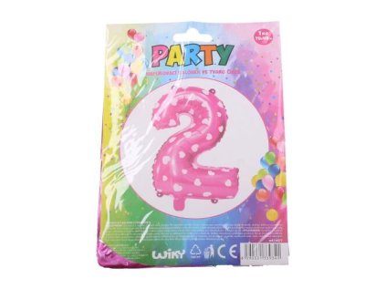 W-Balónek nafuk. číslo 2 růžový 818477
