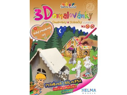 3D omalovánky OZ19 Perníková chaloupka