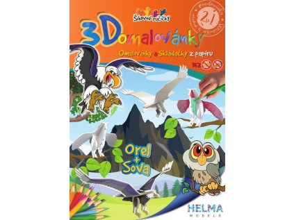 3D omalovánky OZ23 Orel + Sova