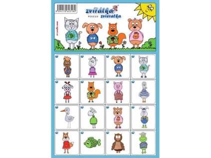 MP pexeso A4 Zvířátka