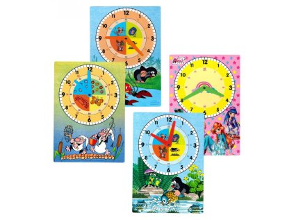 AKIM hodiny papírové A4 mix