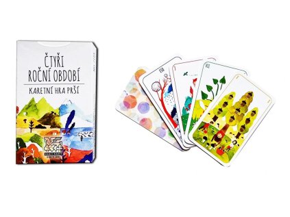 MEZUZA Karty Prší 2104 Čtyři období pap.