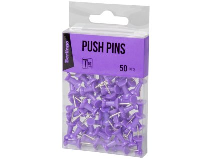 BERLINGO připínáčky 50ks fialové /24/