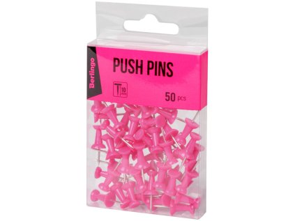 BERLINGO připínáčky 50ks růžové /24/