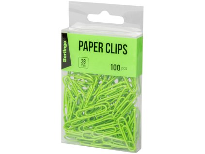 BERLINGO dopisní spony 100ks zelené /24