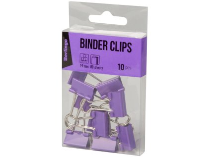 BERLINGO klipy 19mm 10ks fialové /24/