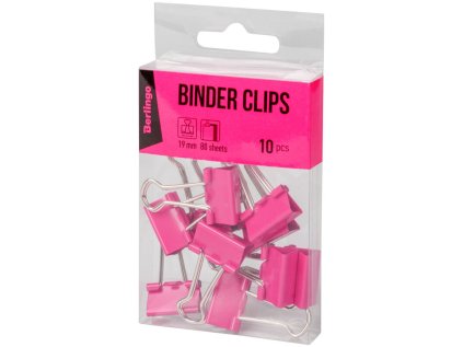 BERLINGO klipy 19mm 10ks růžové /24/
