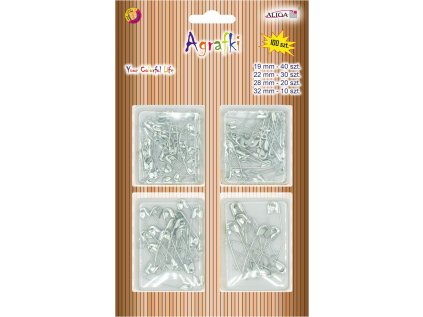 ALIGA spínací špendlík AGR-3103 100ks MIX