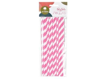 AX EKO brčko papírové proužek 12ks růžové