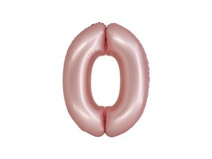 GD balónek fóliový 76cm "0" růžový