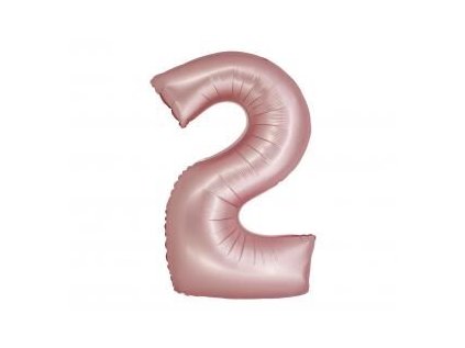 GD balónek fóliový 76cm "2" růžový