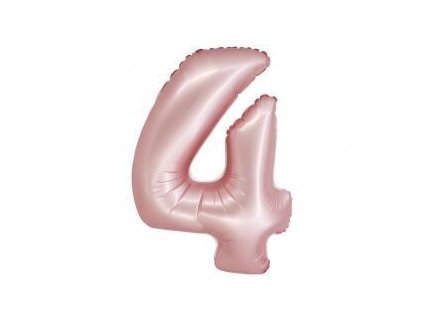 GD balónek fóliový 76cm "4" růžový