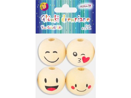 ALIGA dekorace PJG-3812 hlavičky pěnové 3cm 4ks