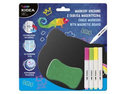 DRF KIDEA magnetická tabulka + fixy a houbička
