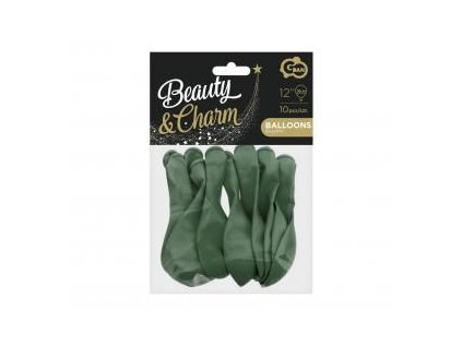 GD balónek BEUTY&CHARM lahvově zel. 10ks