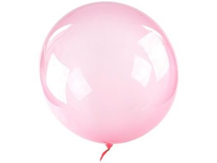 Balónek BUBBLE růžový 1 ks