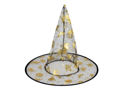 Párty čarodějnický klobouk s mašlí