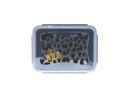 Box na svačinu STRIGO - Stay Wild šedý