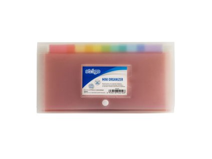 Složka DL s 6 kapsami a drukem STRIGO transparentní