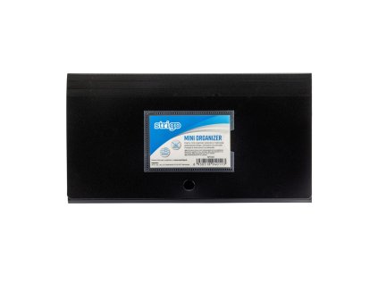 Složka DL s 6 kapsami a drukem STRIGO černá