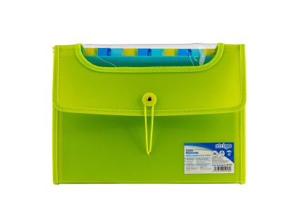 Složka A4 s 12 kapsami STRIGO zelená