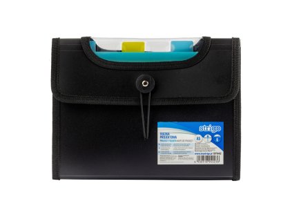 Složka A5 s 6 kapsami STRIGO černá